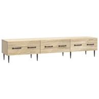 TV ormar s ladicama, 147 x 34,5 x 30 cm, konstruirano drvo, crna