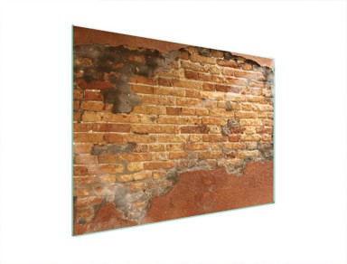 TMK Staklena zaštita za štednjak, 70x52 cm, ciglena