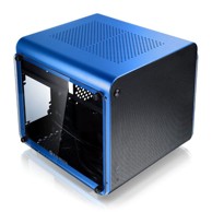 RAIJINTEK Kućište METIS EVO TG, mini tower, Mini-ITX, plavo