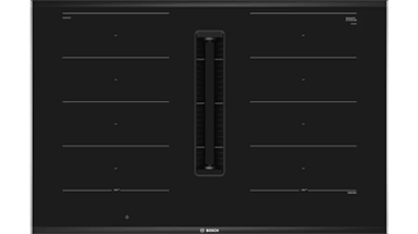 BOSCH Indukcijska ploča PXX875D67E, 80 cm, 4+2 zone, s integriranom napom, staklokeramika, crna