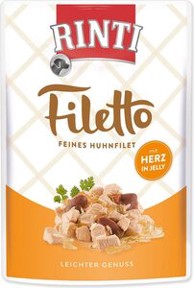 RINTI Filetto vrećica Adult Dog 100 g, piletina i pileća srca