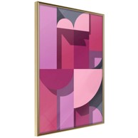 Poster Pink Geometry 30x45