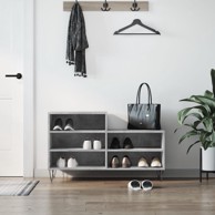 Ormarić za cipele boja betona 102x36x60 cm konstruirano drvo