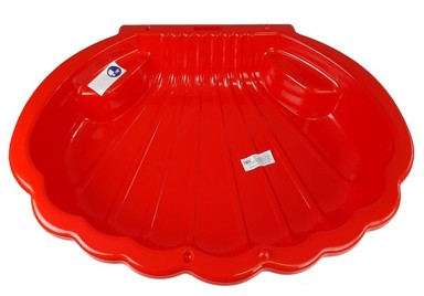 Sandbox bazen, školjka, crveni