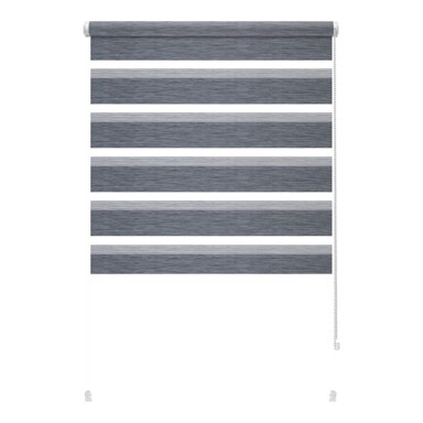 GARDINIA Antracitno sive rolete 42, 5x150 cm Zebra Silvalin