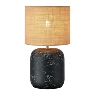 MARKSLÖJD Crna/u prirodnoj boji stolna lampa sa sjenilom od jute (visina 32,5 cm) Montagna 