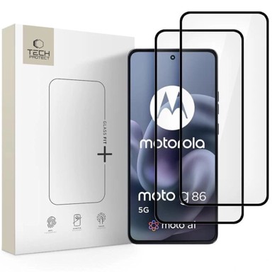 TECH-PROTECT Zaštitno staklo Glass Fit 2x Motorola Moto G86 5G / G86 5G Power, crno