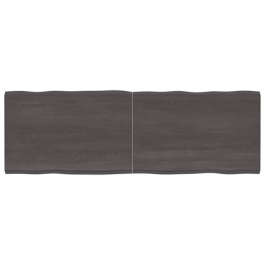 Stolna ploča tamnosiva 180x60x4 cm obrađena masivna hrastovina
