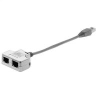 ECOLAN T-adapter Cat 5e Ethernet/Ethernet 2× 10/100BaseT za dijeljenje kabela