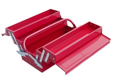 EXTOL CRAFT Metalni kovčeg za alat, 400×200×195 mm, 5 pretinaca
