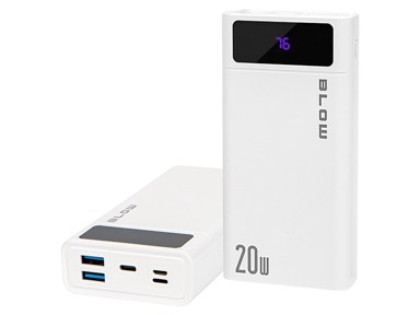 POWER BANK Prijenosna baterija 20000 mAh, QC+PD, 20 W, lightning, PB20E