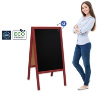 Znak drveni A-oblika Classic L, 61 x 118 cm, crveni