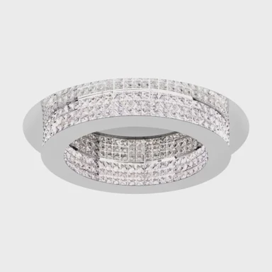 Stropna svjetiljka Principe 39402, LED 14x3,2 W, promjer 700, krom/kristal