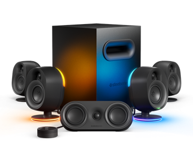 STEELSERIES Zvučnici Arena 9, 5.1, Bluetooth, RGB, crni