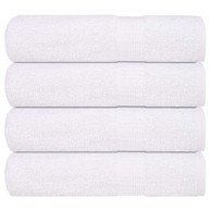 Ručnici za tuširanje 4 kom bijeli 70x140 cm 360 gsm 100% pamuk