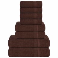 Set ručnika FROGN, 8 dijelova, 360 g/m², smeđi