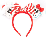 LOUNGEFLY Traka za glavu Disney Snowman Mickey i Minnie