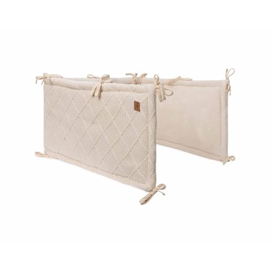 JOLLEIN Check Knit zaštitna ogradica za krevetić, zobena