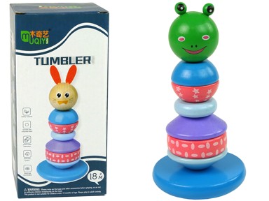 Drvena obrazovna piramida Žaba