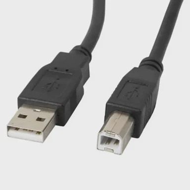 LANBERG USB kabel CA-USBA-10CC-0005-BK, USB B, crni, printer kabel, 0.5m