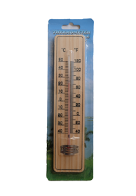 Termometar na drvenoj dasci