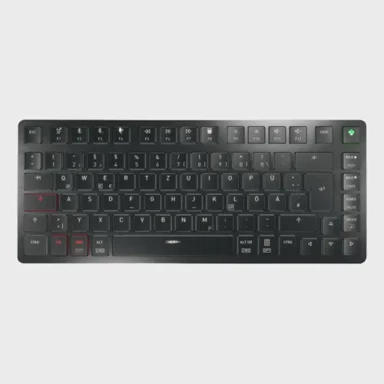 CHERRY Tipkovnica KW X ULP 2.0 MINI za dom i ured USB + RF bežična + Bluetooth QWERTZ njemački crna
