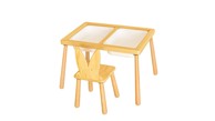WOODY FASHION Dječji stol set Table and Chair - White
