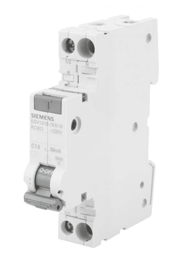 SIEMENS Diferencijalni prekidač 2P C 16A 0.03A Tip A 6kA 30mA 230V Sentron 5SV1316-7KK16