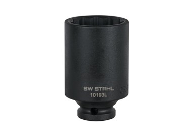 SW-STAHL Nasadni ključ 1/2″, udarni, 36mm, 12 kutni, extra dugi 78mm, za vijke osovine Audi, Bmw E36/E39/x5, Ford, Nissan, VW, 10193L