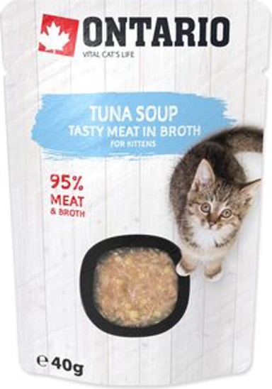 ONTARIO Hrana za mačke Cat Adult Juha 40 g, tuna, riža i povrće