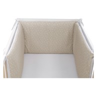 BUBABA BY FREEON Ogradica za krevet 190x40 cm, točkice, bež