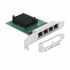DELOCK PCIe mrežna kartica 89025, 4x RJ45, Gigabit LAN