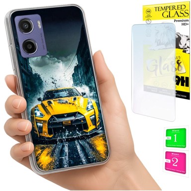 Torbica za Motorola Moto E15 / Moto G05, maska, poleđina, futrola + staklo 9H