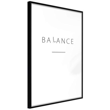 Poster Seek a Balance 40x60