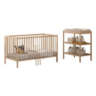 VIPACK Set dječjeg namještaja 2 kom od masivne bukve Dino