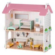 FREE 2 PLAY Drvena kuća s namještajem, Lotti