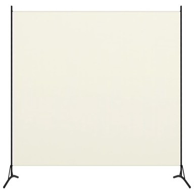 Sobna pregrada s 1 panelom krem-bijela 175 x 180 cm