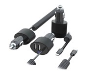 MACLEAN Auto punjač MCE76 2 x USB 5,2A s Lightning kabelom 1,8 m