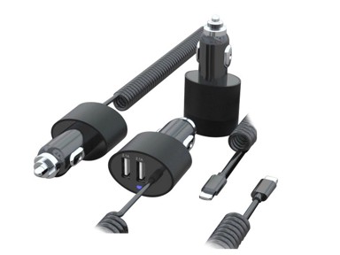 MACLEAN Auto punjač MCE76 2 x USB 5,2A s Lightning kabelom 1,8 m