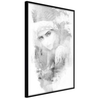 Poster Mysterious Look (Grey) 20x30