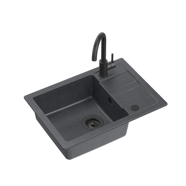 QUADRON Set Go Smart Very Black crna s uzorkom