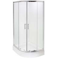 AQUAART Tuš kabina Wellness Hoya 80100L polukružna s kadom 80x100x200 cm