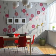 Foto tapeta Rosy buttons 400x309