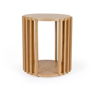 WOODMAN Pomoćni stolić Oakman Drum, ø 53 cm hrast