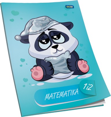 EDUCA Pisanka matematika 1 i 2, B5, kvadratići, 24 lista, meki uvez