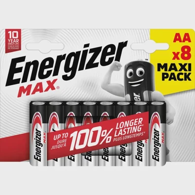 ENERGIZER Baterije Alkaline Max AA LR6, 8 kom, ECO pakiranje
