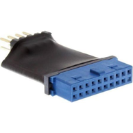 INLINE Adapter USB 3.0 19-pin na USB 2.0 Internal 4043718209958, plavo-crni