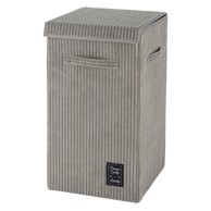 WENKO Siva košara za rublje Cora, obujam 63 l