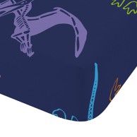 CATHERINE LANSFIELD Dječja plahta s gumom za dječji krevetić 70x140 cm Prehistoric Dinosaurs plava