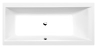 POLYSAN Pravokutna kada, Cleo, 160x75x48 cm, akrilna, ugradbena, bijela mat